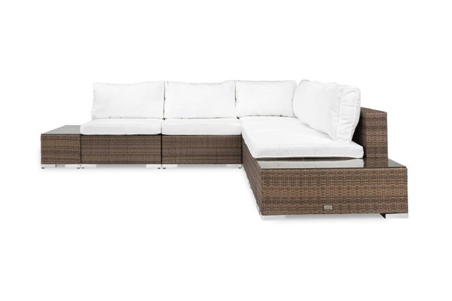 Loungesoffa utomhus utomhus bahamas 5-sits 2 avslut - sand