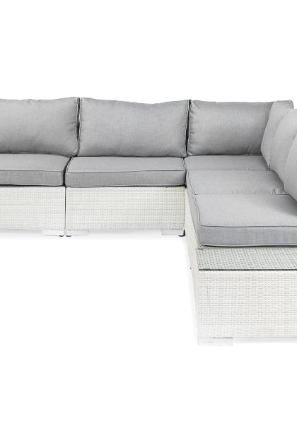 Loungegrupp utomhus bahamas 5-sits 2 avslut - vit