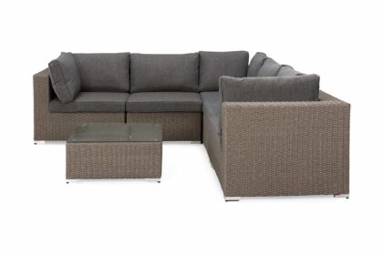 Loungegrupp utomhus marcus - grå bord hörnsoffa