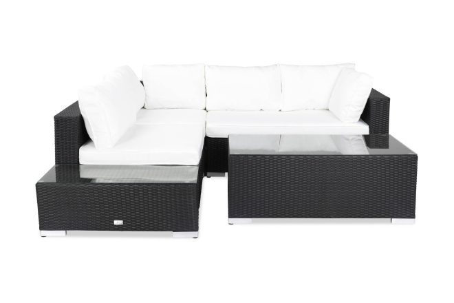 Loungegrupp utomhus bahamas 4-sits bord - avslut svart