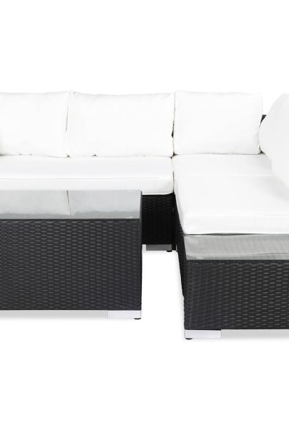 Loungegrupp utomhus bahamas 4-sits bord - avslut svart