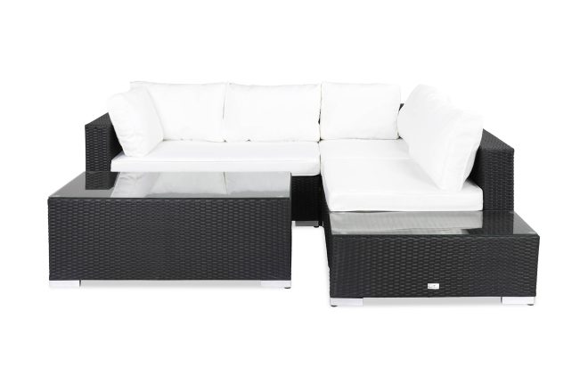 Loungegrupp utomhus bahamas 4-sits bord - avslut svart