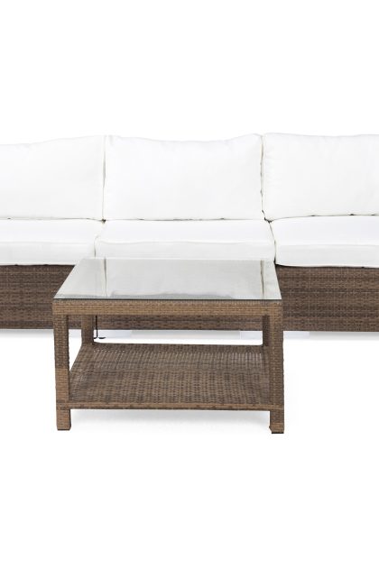 Loungegrupp Utomhus Bahamas 3-sits 1 Bord 75x75 - 2 Avslut Sand