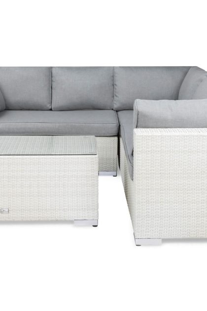 Loungegrupp utomhus bahamas 5-sits bord - vit
