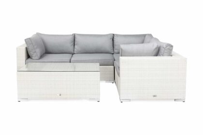 Loungegrupp utomhus bahamas 4-sits bord - vit