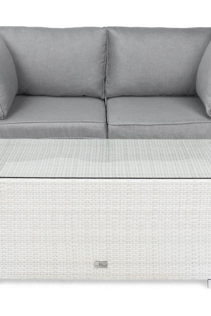 Loungegrupp bahamas 2-sits bord - vit