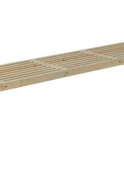 Plus rustik trallbänk utomhus design 218x49x45 cm - naturell