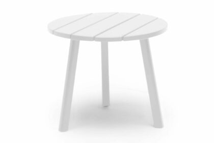 Sidobord tennessee 50 cm runt vit - hillerstorp