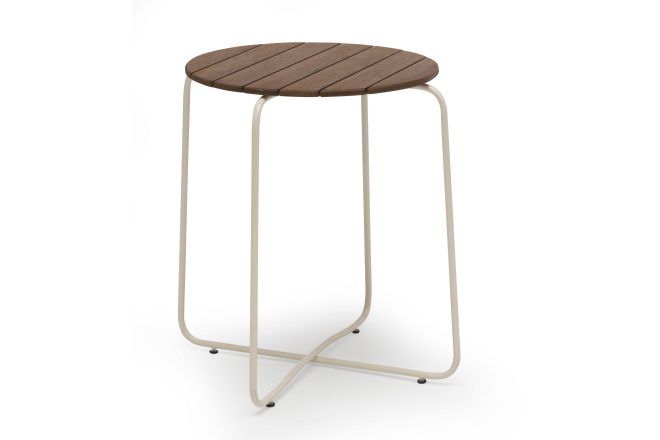 Cafébord oas 67 cm runt furu/vit - hillerstorp