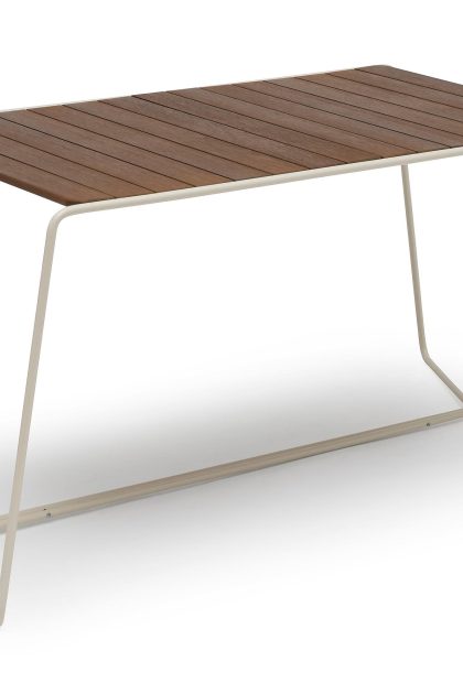 Oas utebord 70x120 cm - grå|beige|vit