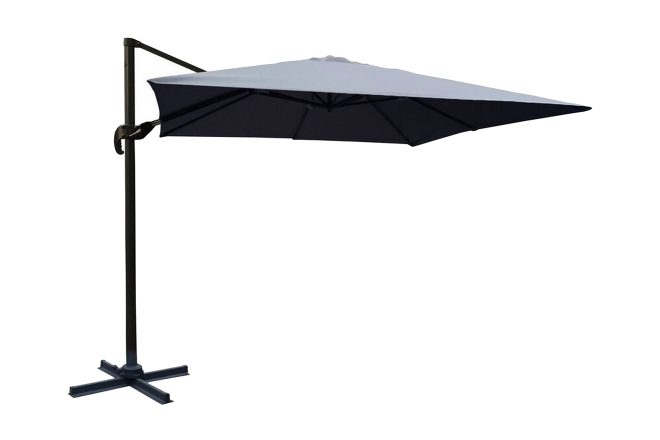 Leeds parasoll 300 cm grå - venture home