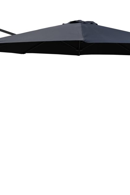 Leeds parasoll 350 cm - svart