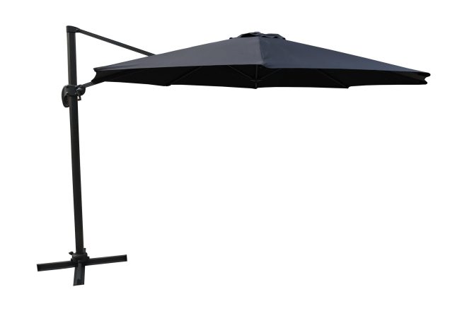 Leeds parasoll 350 cm - svart