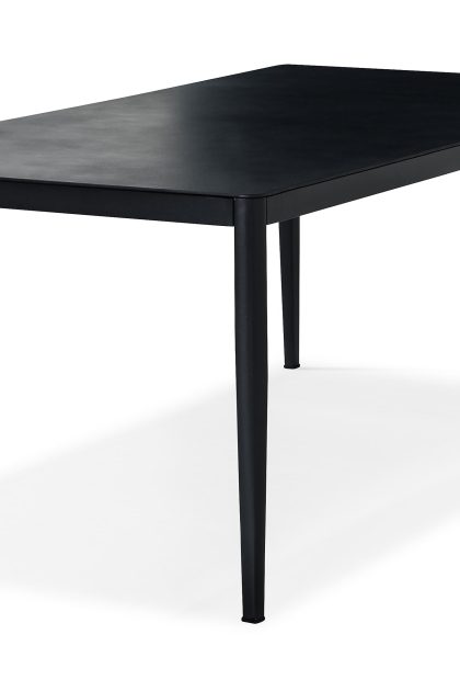 Matbord utomhus alex 200x100 cm - svart/grå stenlook
