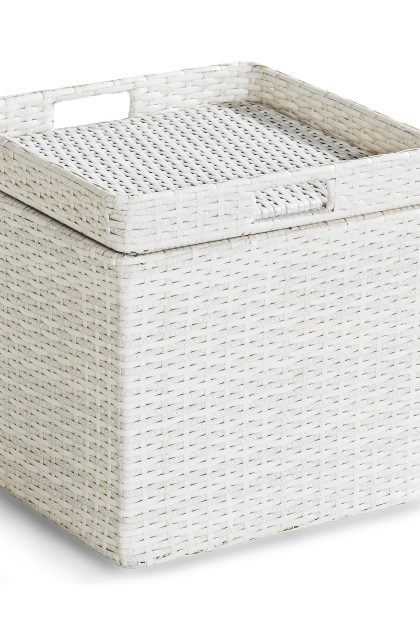 Sidobord bahamas med förvaring 45 cm - vit