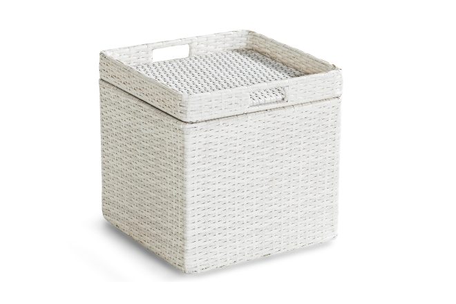 Sidobord bahamas med förvaring 45 cm - vit
