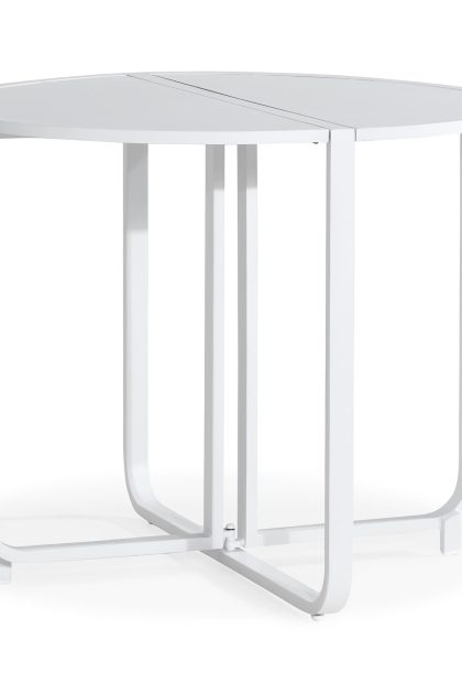 Cafébord flippy 90 cm runt - vit