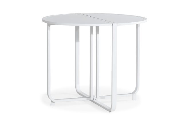 Cafébord flippy 90 cm runt - vit
