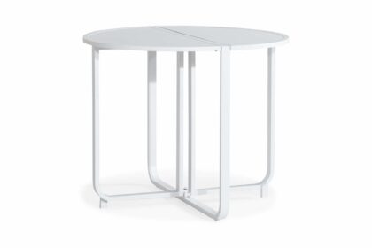 Cafébord flippy 90 cm runt - vit