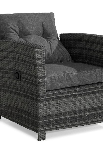 Reclinerfåtölj utomhus james - grå