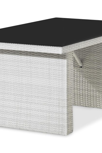 Utebord james 145 cm - vit