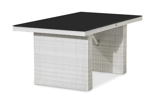 Utebord james 145 cm - vit