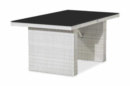 Utebord james 145 cm - vit