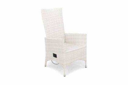 Utefåtölj jenny ställbar - vit