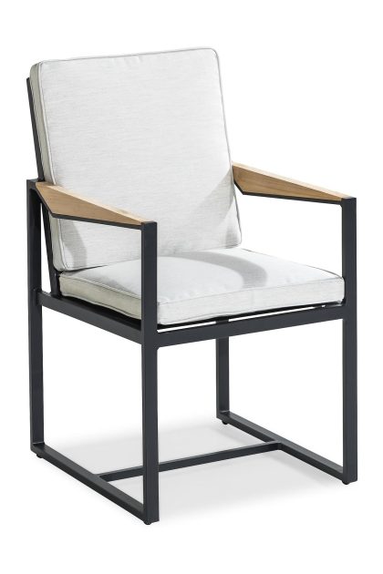 Karmstol Utomhus Östermalm - Teak/Svart