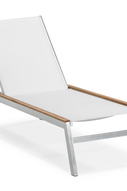 Solsäng båstad - teak/borstad aluminium
