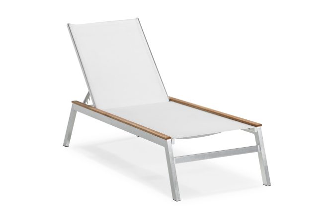 Solsäng båstad - teak/borstad aluminium