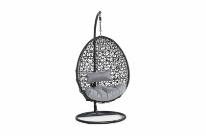 Hängstol utomhus sevilla - svart/grå