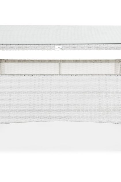 Matbord utomhus thor 140x90 cm - vit