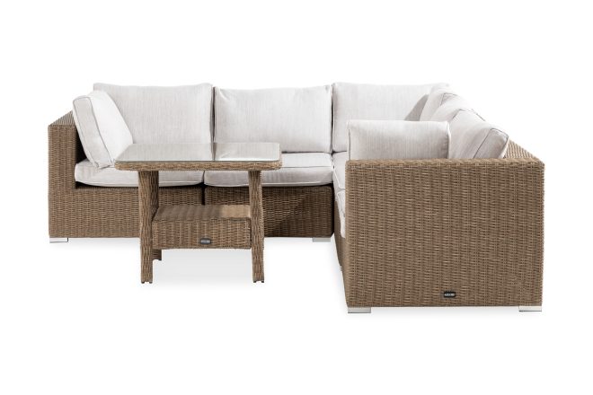 6-sits loungegrupp utomhus marcus - grå|natur bord soffa