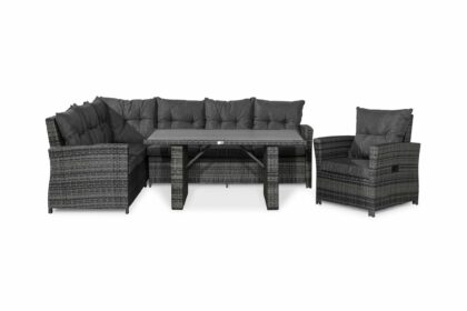 Loungegrupp utomhus james vänster - grå|aintwood bord fåtölj