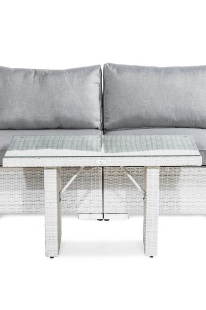 Loungegrupp utomhus bahamas 2-sits - vit bord avslut