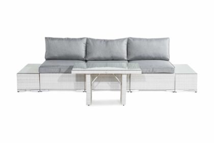 Loungegrupp utomhus bahamas 3-sits - vit bord avslut