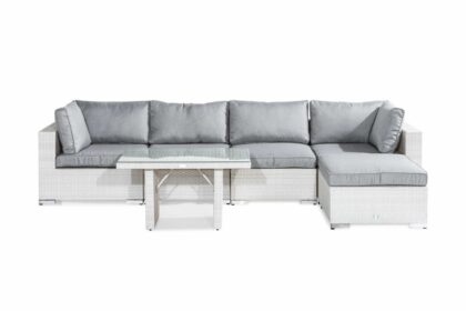 Loungegrupp utomhus bahamas 5-sits - vit bord divan