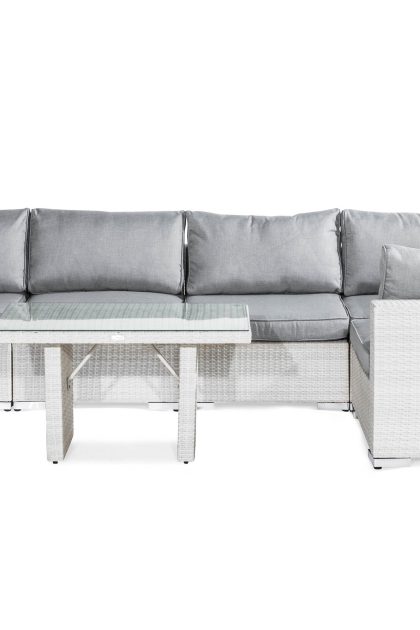 Loungegrupp utomhus bahamas 5-sits - vit bord