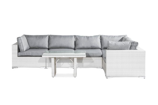 Loungegrupp utomhus bahamas 5-sits - vit bord
