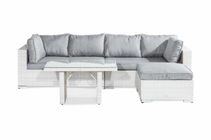 Loungegrupp utomhus bahamas 5-sits - vit bord divan