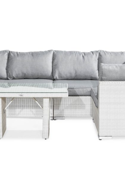 Loungegrupp utomhus bahamas 5-sits - vit bord