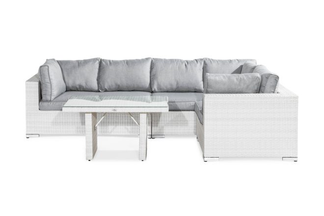 Loungegrupp Utomhus Bahamas 5-sits - Vit Bord