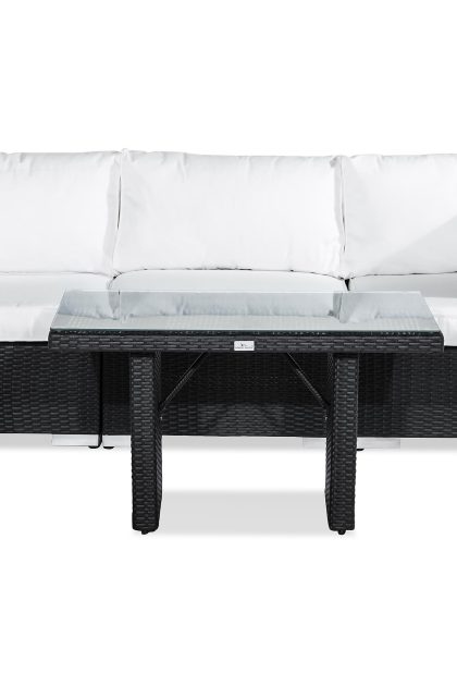 Loungegrupp utomhus bahamas 3-sits - svart bord