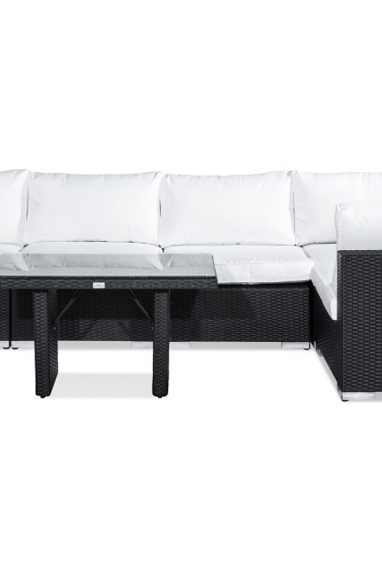 Loungegrupp utomhus bahamas 5-sits - svart bord