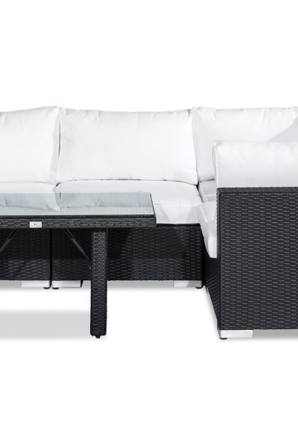 Loungegrupp utomhus bahamas 4-sits - svart bord