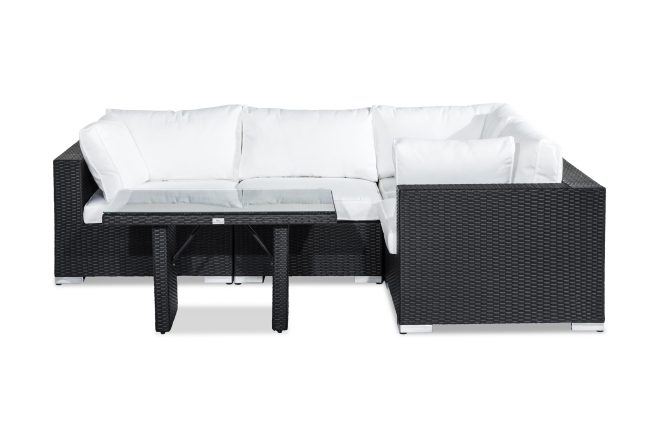 Loungegrupp utomhus bahamas 4-sits - svart bord