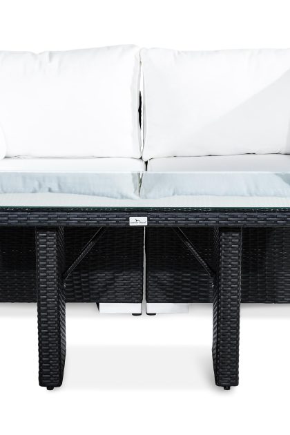 Loungegrupp bahamas 2-sits - svart bord