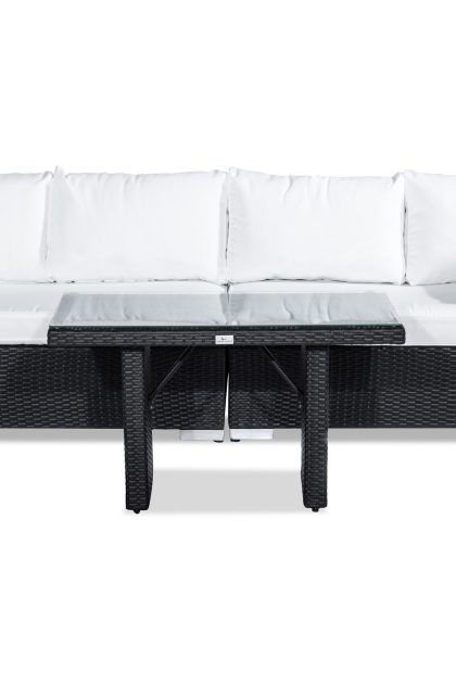 Loungegrupp utomhus bahamas 4-sits - svart bord