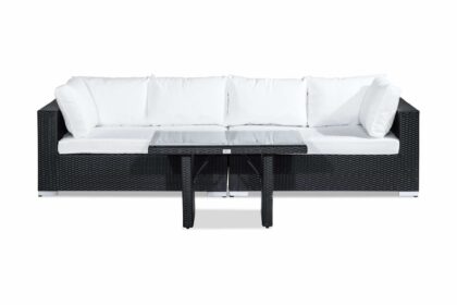 Loungegrupp utomhus bahamas 4-sits - svart bord